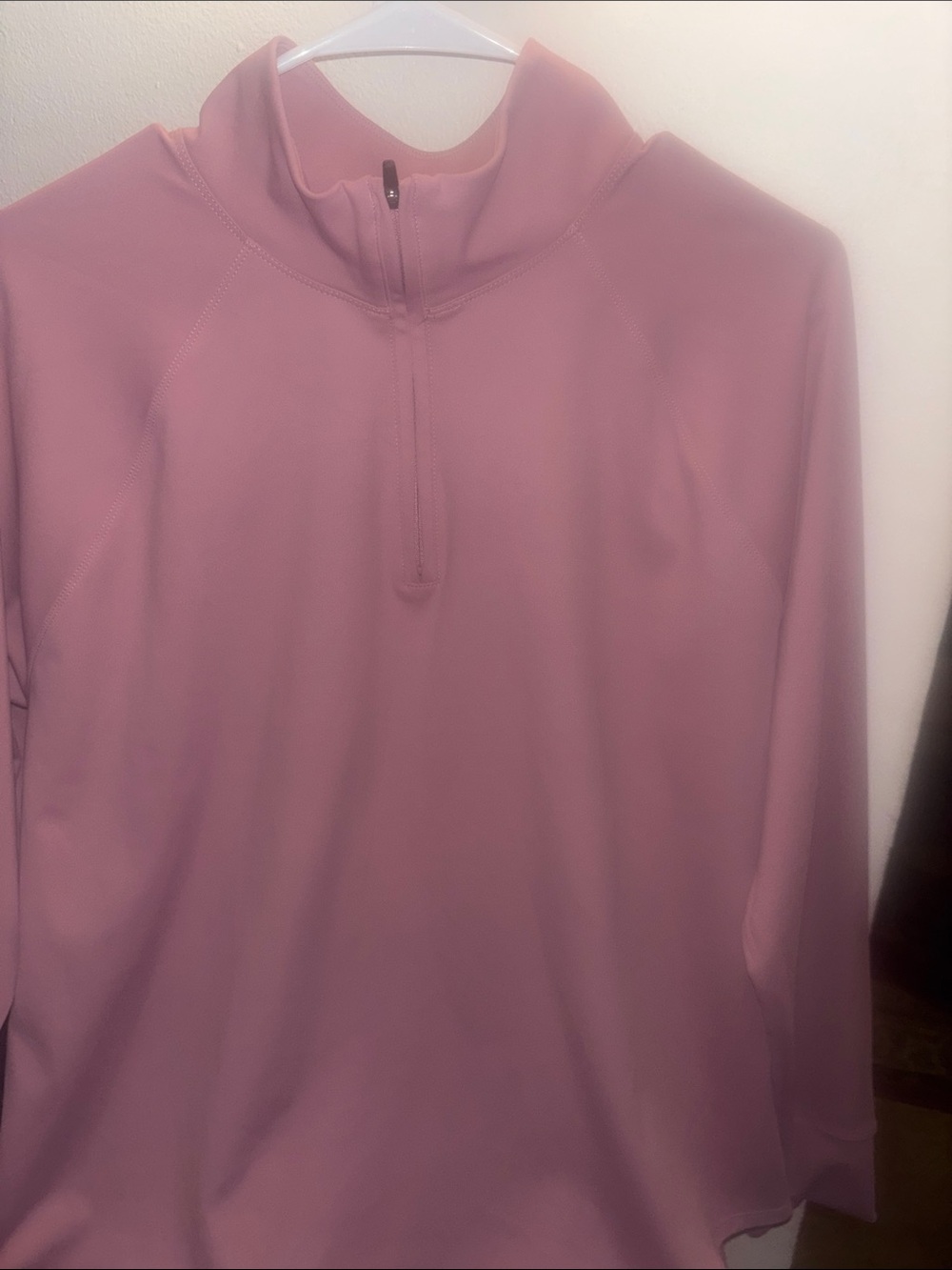Ideology Dusty Pink Quarter-Zip Pullover